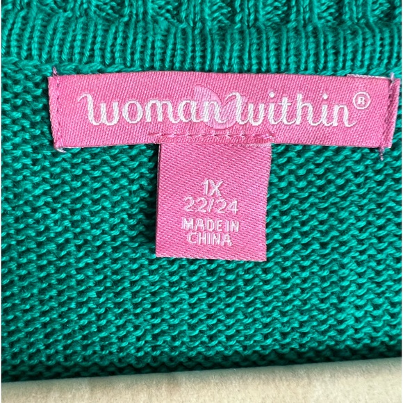 Woman Within Long Sleeve Pullover Sweater Size 1X (22/24) - Picture 2 of 7